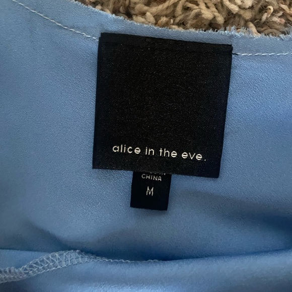 Alice in the Eve blue silky top - Picture 3 of 3